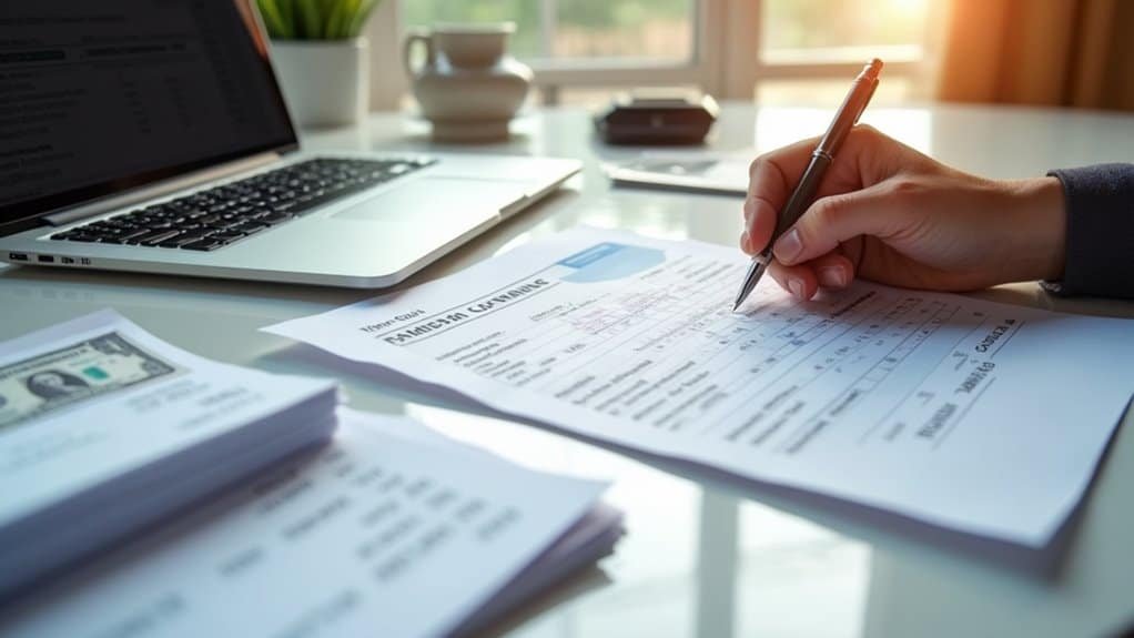 prepare financial documents thoroughly