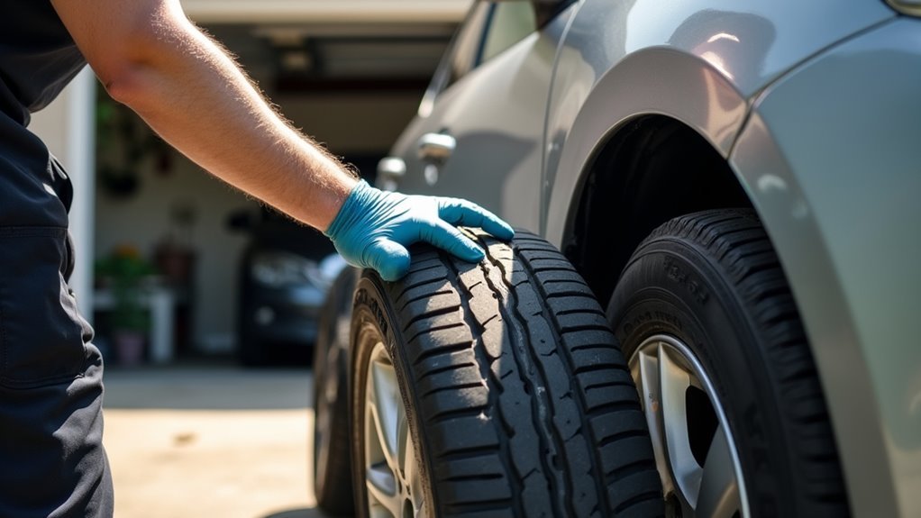 replace worn tires before trade